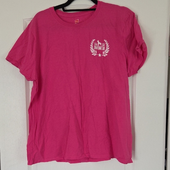 Hanes Tops - Hanes Nano-T Pink Great Dane Lady TShirt Size 2XL